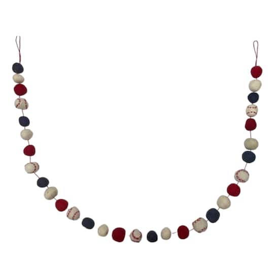 6ft. Baseball Felt Garland by Celebrate It™